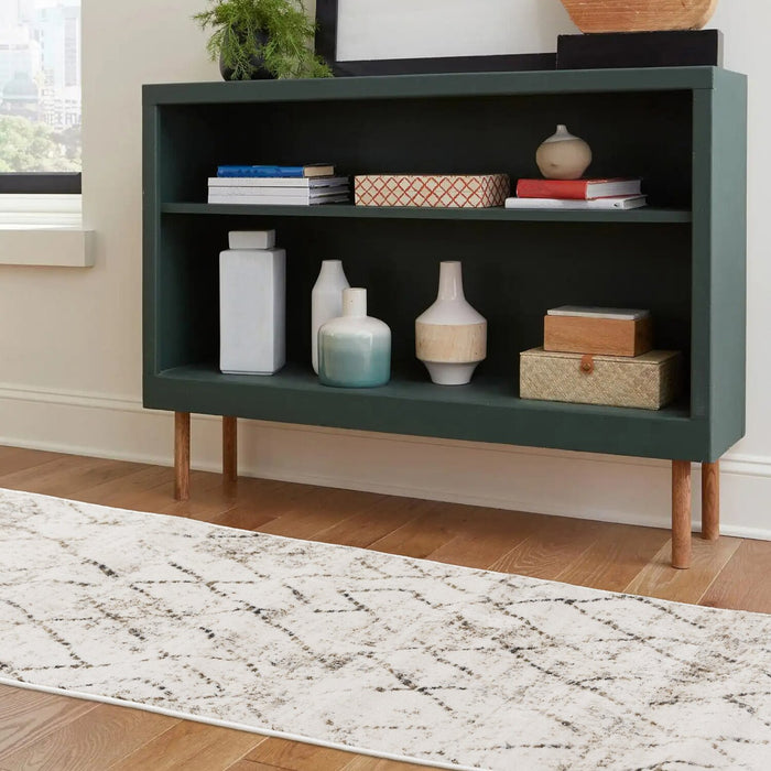 Carpette lavable Fresh crème à motif géométrique - 2 pi 0 po x 6 pi 7 po