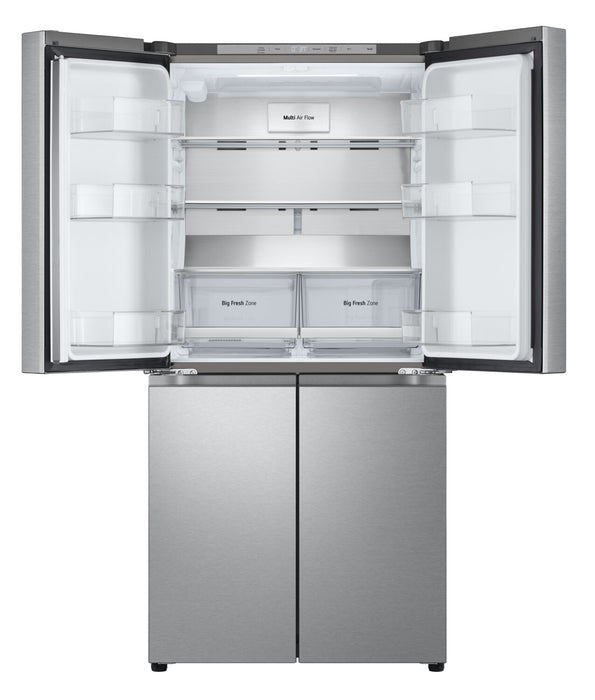 Réfrigérateur LG de 18,6 pi³ et de 33 po de profondeur comptoir à 4 portes françaises - acier inoxydable - LF19C8200S