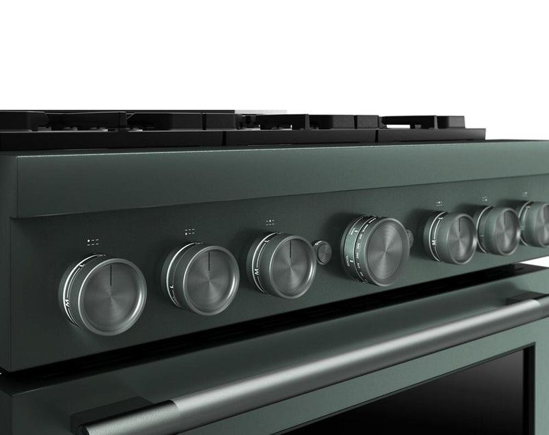 Cuisinière à gaz KitchenAid de 5,1 pi3 et de 36 po avec mode de friture à air sans préchauffage - genièvre - KFGS936SJP