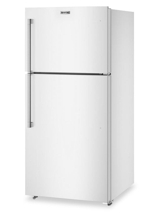 Réfrigérateur Maytag de 19 pi3 et de 30 po à congélateur supérieur avec mode garage - blanc - MRTX5119SW