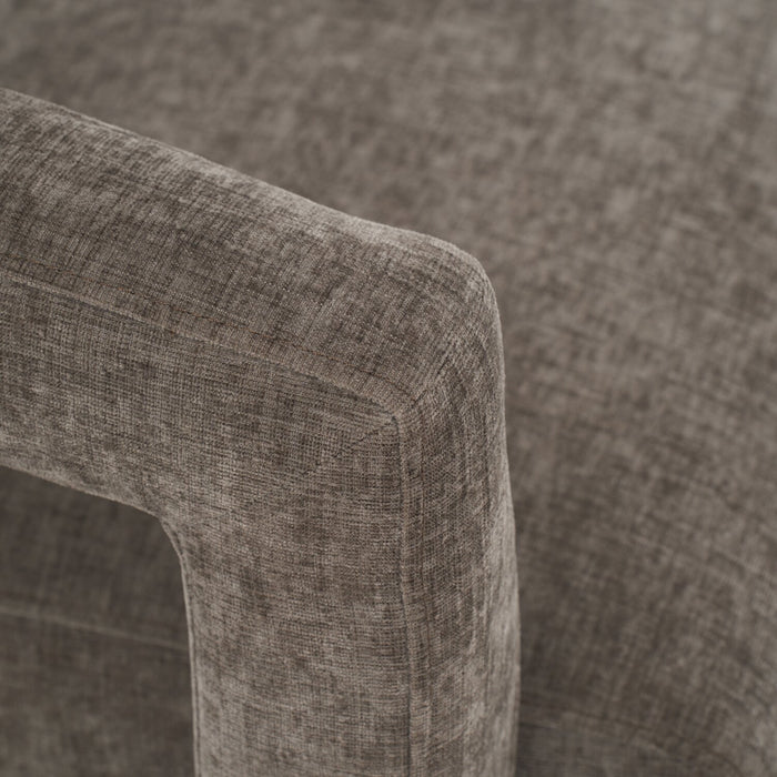 Fauteuil d’appoint Demi de 30 po d’apparence lin - brun