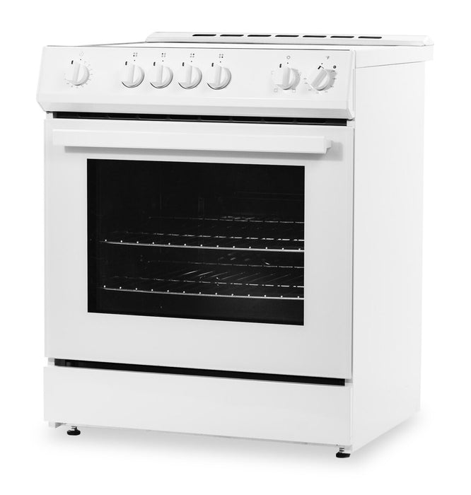 Cuisinière électrique Danby de 5,0 pi³ à surface lisse - blanche - DRRM300WC