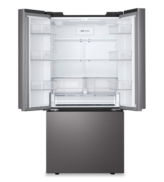 Réfrigérateur intelligent LG de 25 pi³ à portes françaises avec machine à glaçons - acier inoxydable noir - LF25S6200D