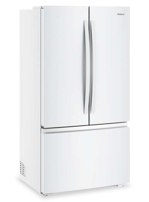 Réfrigérateur Whirlpool de 24 pi3 et de 36 po de profondeur comptoir véritable à portes françaises - blanc - WRFC3036RW