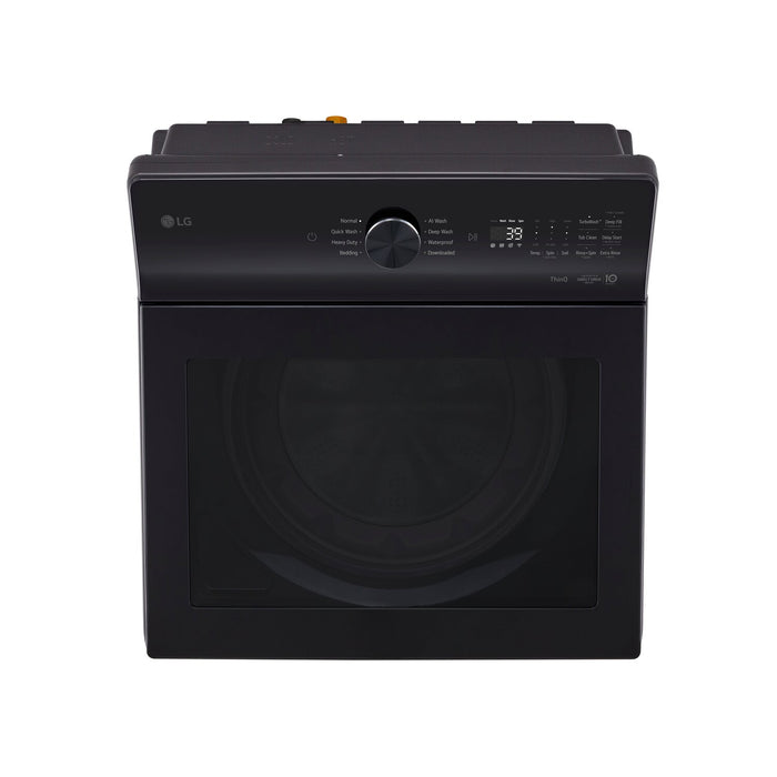 Laveuse intelligente LG à chargement par le haut de 5,8 pi³ avec EasyUnload et détection IA - noir platine - WT8200CL