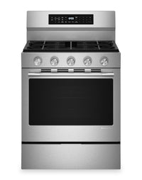  Cuisinière intelligente à gaz KitchenAid de 5,0 pi3 et de 30 po avec modes par convection - acier inoxydable - KFGS530SPS