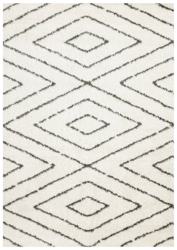  Carpette à poil long Pascal multicolore - 5 pi 3 po x 7 pi 7 po