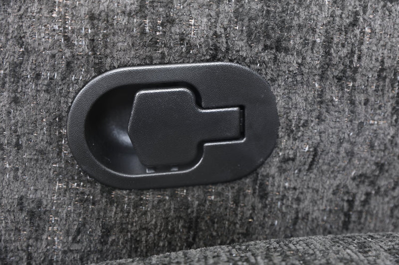 Fauteuil d’appoint coulissant, pivotant et inclinable Shay en chenille - ebony