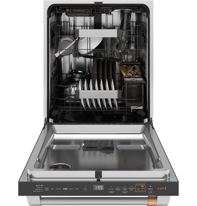 Lave-vaisselle intelligent Café de 24 po et de 39 dBA avec panier supérieur UltraWash - noir mat - CDT888P3VD1