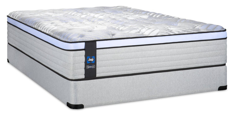 Ensemble matelas moelleux à Euro-plateau Strasbourg PosturepedicMD de série 800 de Sealy pour lit double