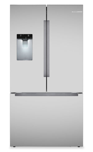 Réfrigérateur Bosch de 36 po et de 21,6 pi3 à portes françaises - acier inoxydable résistant aux traces de doigts - B36CD10ENS
