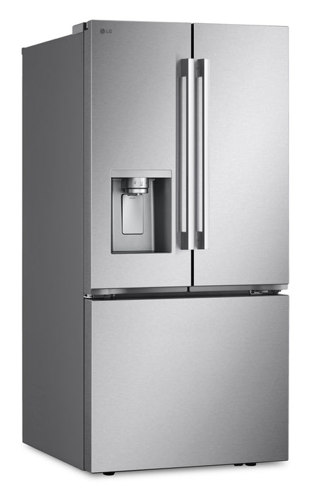 Réfrigérateur LG de 33 po et de 25 pi³ de profondeur standard à portes françaises - acier inoxydable - LF25H6330S