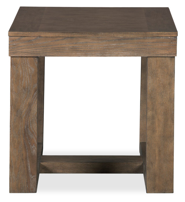 Table de bout Jasper de 24 po - brun-gris
