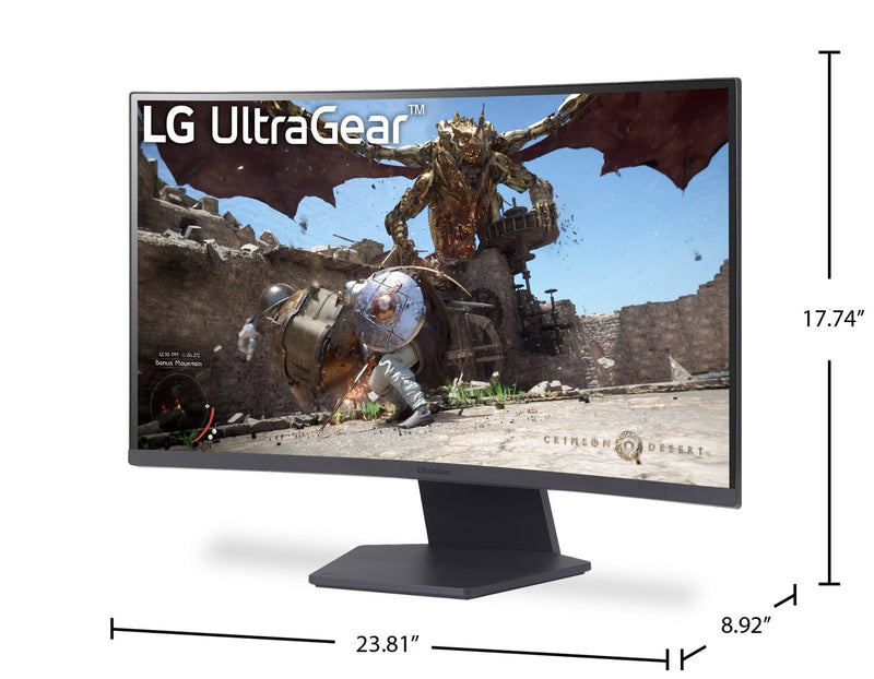 Moniteur de jeu UltraGear de LG de 27 po à 180 Hz et 1 ms (GàG) avec HDR10 et FreeSync AMD (27GS60QX-B.AUSQ)