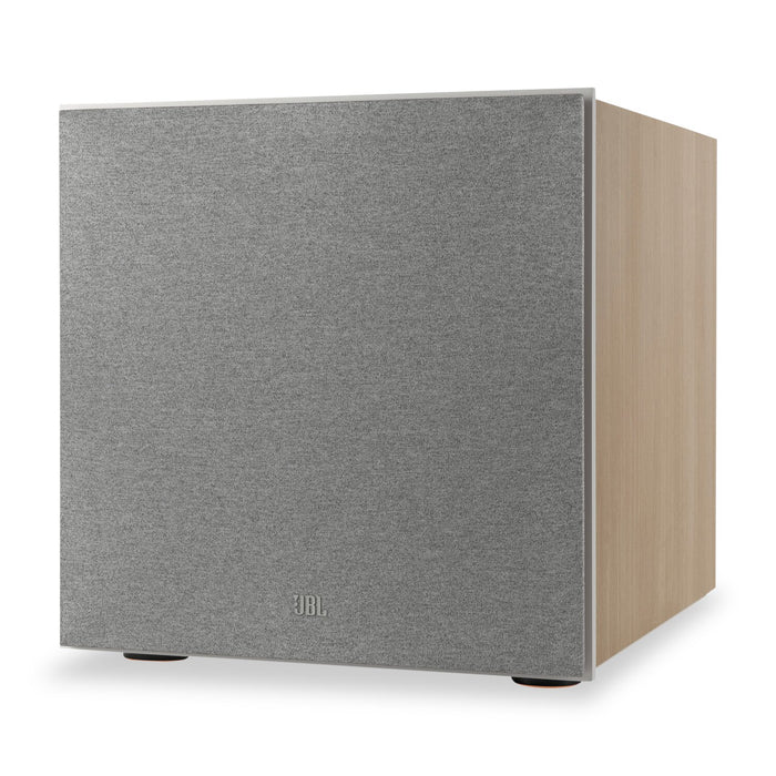 Caisson d’extrêmes graves amplifié de 500 W JBL Stage 220P de 12 po – blanc (JBL220PWHTAM)