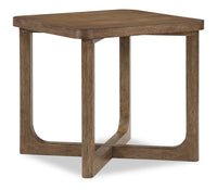  Table de bout Maxwell de 24 po - noyer brun clair