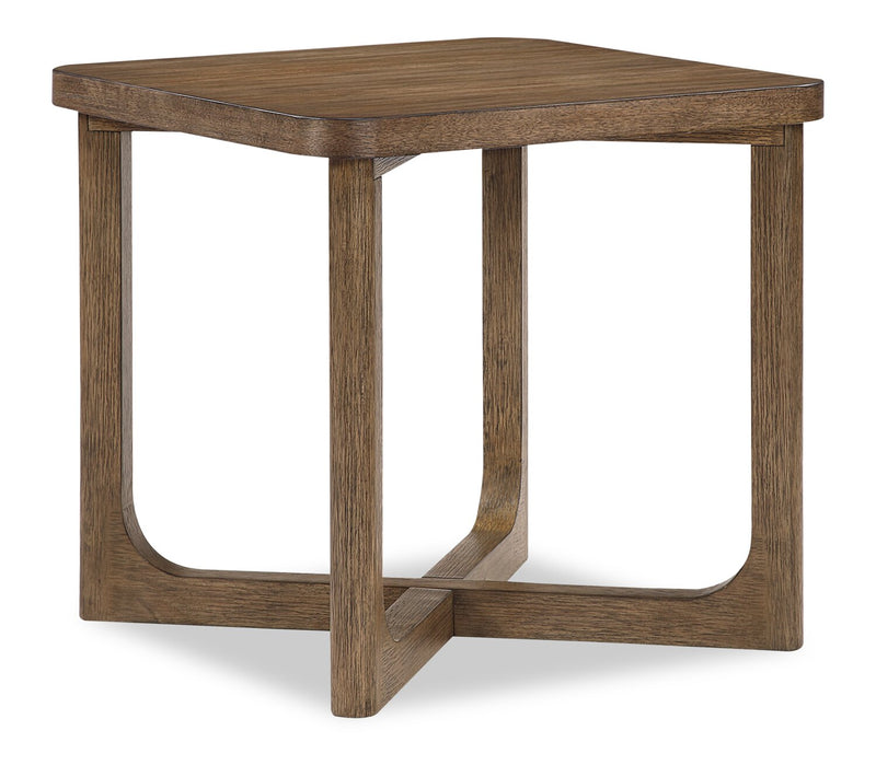 Table de bout Maxwell de 24 po - noyer brun clair