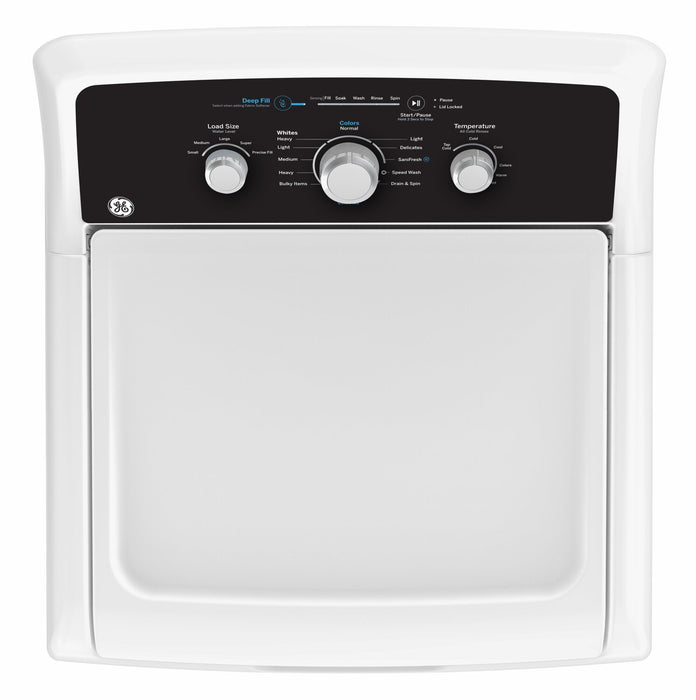 Laveuse GE à chargement par le haut de 4,4 pi³ - blanche - GTW334BMRWS