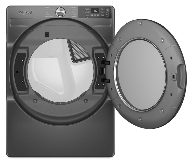 Sécheuse à gaz intelligente Whirlpool de 7,4 pi³ avec Wrinkle ShieldMC - noir volcan - WGD5720RU