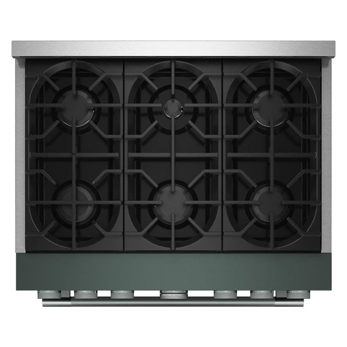Cuisinière à gaz KitchenAid de 5,1 pi3 et de 36 po avec mode de friture à air sans préchauffage - genièvre - KFGS936SJP