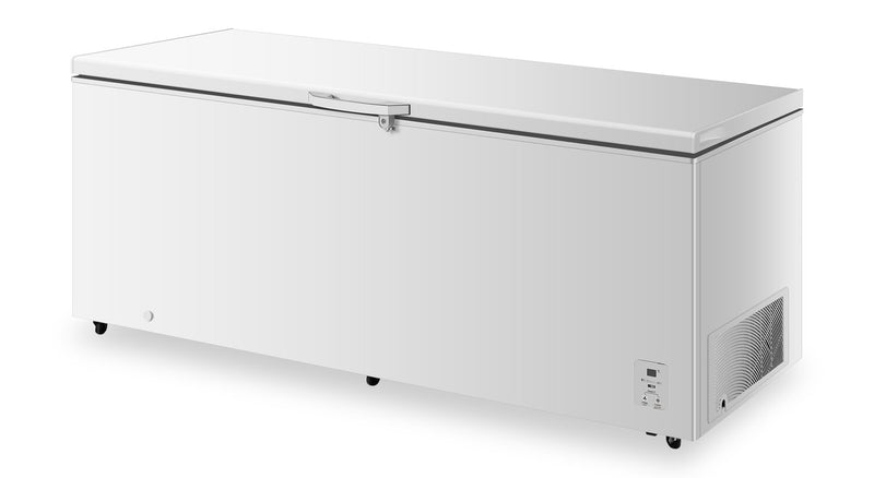Congélateur coffre convertible en réfrigérateur Hisense de 25 pi³ qui s’installe dans le garage - FC25D6CWD