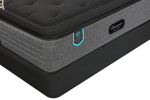Ensemble matelas à Euro-plateau épais luxueux moelleux Royal Suite de série Hotel de Beautyrest BlackMD pour très grand lit