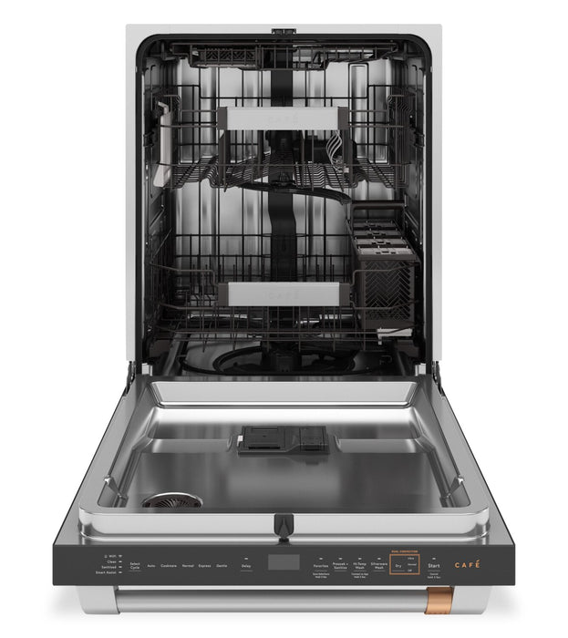 Lave-vaisselle intelligent Café de 24 po et de 39 dBA avec panier supérieur UltraWash - noir mat - CDT888P3VD1