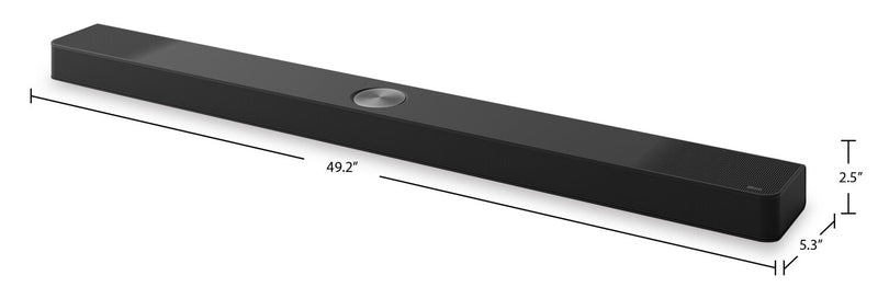 Barre de son LG à 9.1.5 canaux avec Bluetooth, Dolby AtmosMD, DTS:X, haut-parleurs arrière sans fil et caisson d’extrêmes graves (S95TR.DCANLLK)