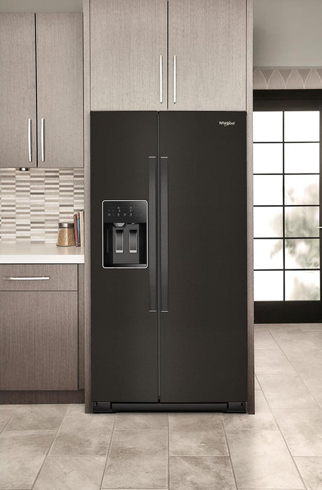 Réfrigérateur Whirlpool de 28,7 pi³ et de 36 po à compartiments juxtaposés - acier inoxydable noir - WRSF5536RV