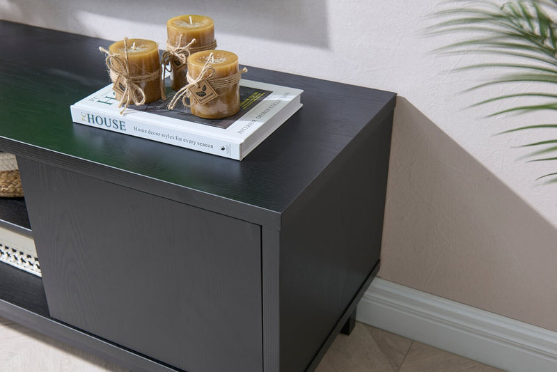 Meuble pour téléviseur Tanner de 47 po - noir mat