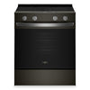 Cuisinière électrique Whirlpool de 5,3 pi³ et de 30 po avec cuisson à air - noire sur acier inoxydable - YWSES5030SV