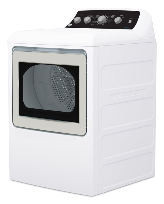 Sécheuse à gaz GE de 7,2 pi³ avec cycle SaniFresh - blanche - GTD49GBMRWS