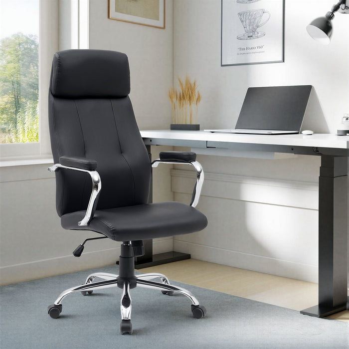 Chaise de bureau Steadman de 24.4 po - noire