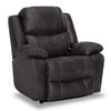 Fauteuil berçant à inclinaison électrique Finlee de 46 po en tissu - gris ardoise