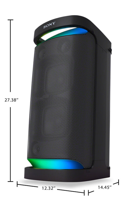 Haut-parleur de fête omnidirectionnel portatif SONY de série X sans fil avec résistance aux éclaboussures IPX4 (SRSXP700)