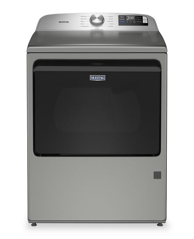Maytag 7.4 Cu. Ft. Top Load Gas Dryer with Advanced Moisture Sensing – Radiant Silver - MGD6205RR | Sécheuse à gaz Maytag à chargement par le haut de 7,4 pi3 avec détection d’humidité avancée - argenté radieux - MGD6205RR