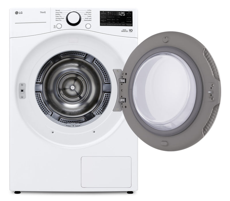 Sécheuse LG de 7,8 pi3 avec technologie 6MotionMC, moteur DirectDriveMD et pompe à chaleur - blanche - DLHC3602W