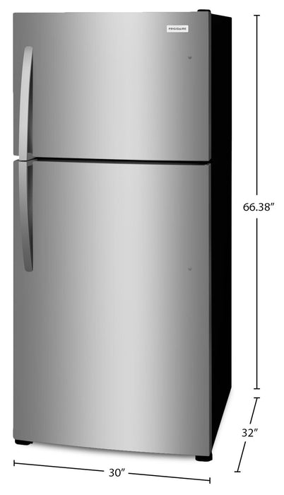Réfrigérateur Frigidaire de 20 pi3 et de 30 po à congélateur supérieur - acier inoxydable - FFHT2022AS