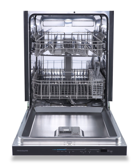 Lave-vaisselle Frigidaire de 24 po et de 49 dBA avec commandes sur le dessus et technologie DishSenseMC - acier inoxydable - FDHP4336AS