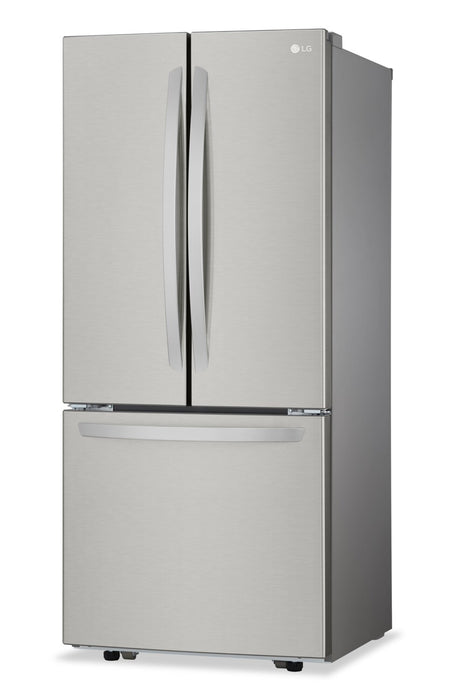 Réfrigérateur LG de 21,8 pi3 et de 30 po de profondeur standard à portes françaises - acier inoxydable - LFCS22520S 