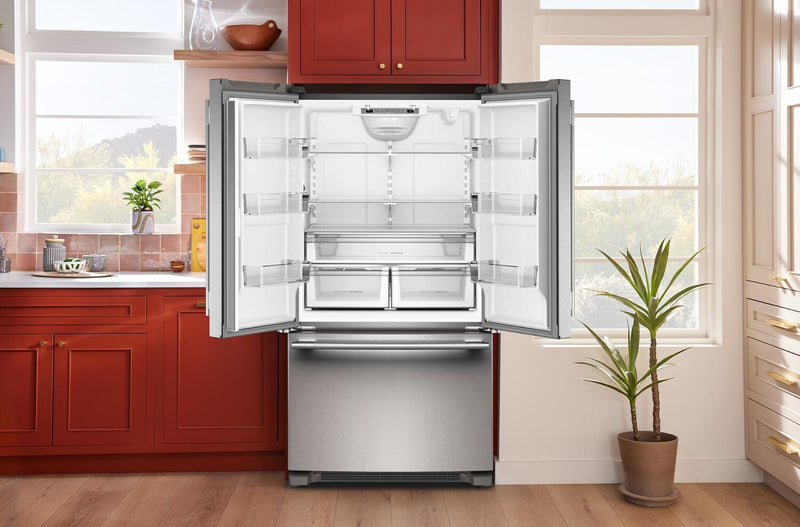 Réfrigérateur KitchenAid de 25 pi³ et de 36 po à portes françaises avec distributeur d’eau interne - KRFF136SPS