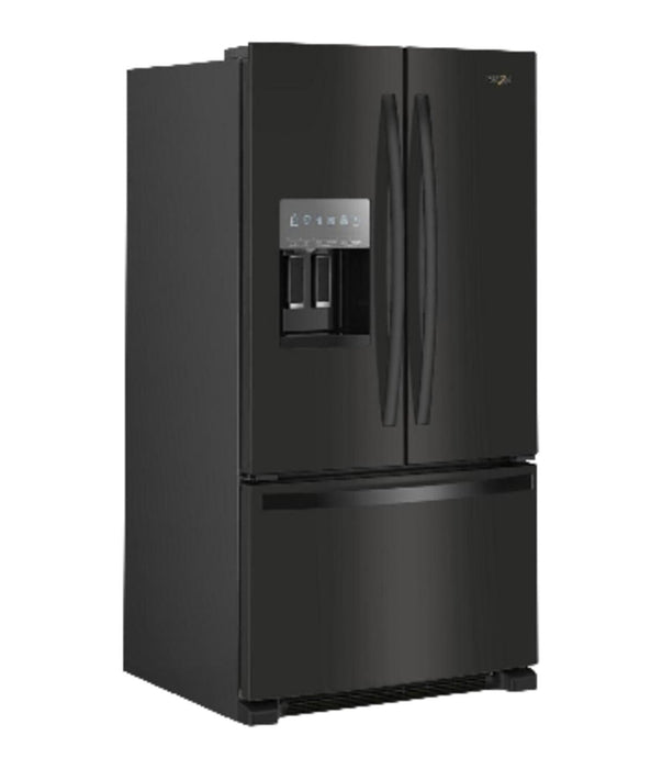 Réfrigérateur Whirlpool de 36 po et de 25 pi³ à portes françaises avec distributeur d’eau et de glaçons - WRFF3436RB