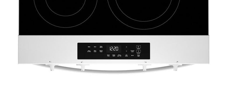 Cuisinière intelligente électrique Whirlpool de 5,3 pi3 et de 30 po avec mode sans préchauffage - blanche - YWSES3330TW