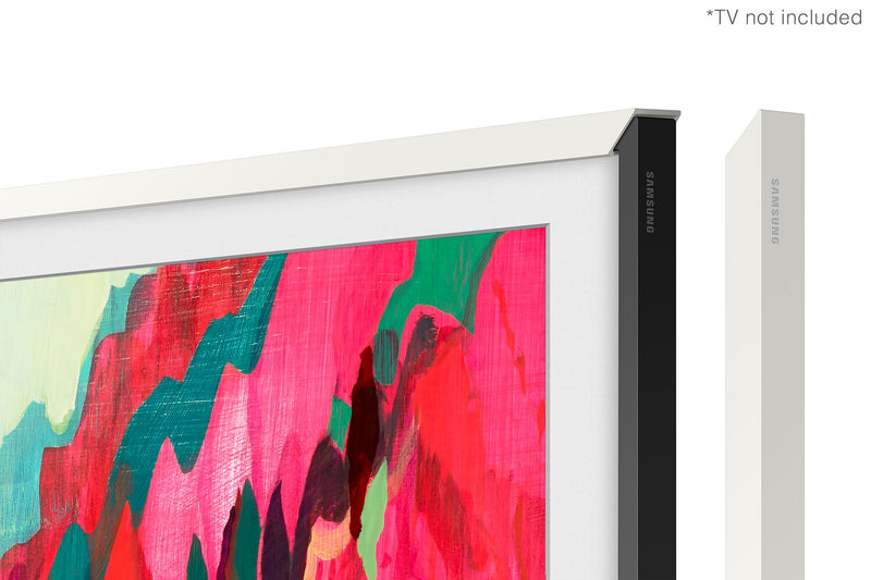 Cadre décoratif personnalisable pour téléviseur The Frame Pro de 85 po de Samsung - blanc moderne