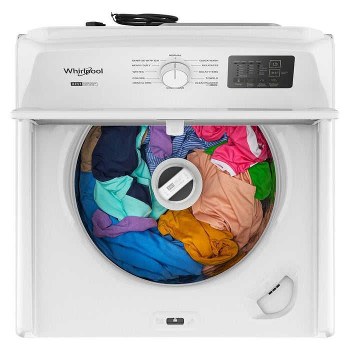 Laveuse Whirlpool à chargement par le haut de 4,8 pi3 avec agitateur amovible 2 en 1 - WTW4107SW 