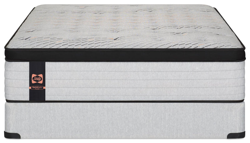 Ensemble Matelas semi-ferme à Euro-plateau Bronson PosturepedicMD Plus de série 1000 de Sealy pour grand lit