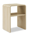 Table de nuit Odin de 18 po (l) x 25,75 po (H) avec tablette de rangement - naturelle