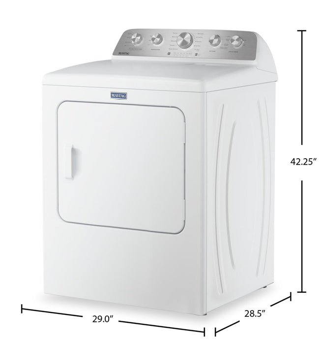 Sécheuse à gaz Maytag de 7,0 pi3 avec option Animal Pet Pro - blanche - MGD5605RW