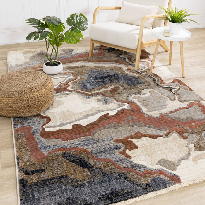 Carpette Janey multicolore - 5 pi 3 po x 7 pi 10 po