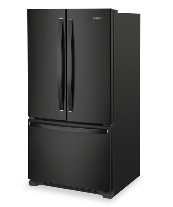 Réfrigérateur Whirlpool de 36 po et de 25,2 pi³ à portes françaises - noir - WRFF3036RB